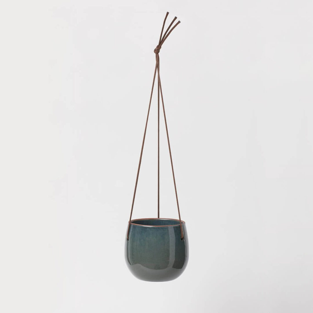 Glazed Ceramic Hanging Pot - Image 2